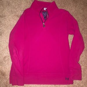 Under Armour fleece pull over with zipper